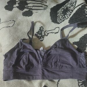 Adore Me Large New Purple Lace Bralette